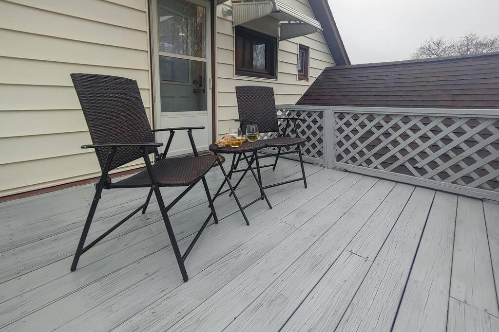 Historic W/Deck, King Bed & Air By Lake Michigan Manistee Exteriör bild